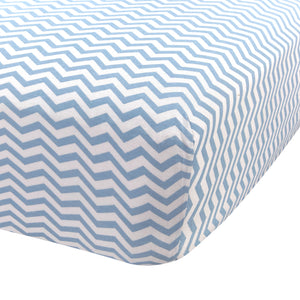 Abstract Fitted Cotton Standard Crib Sheet