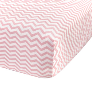 Abstract Fitted Cotton Portable Crib Sheet