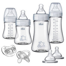 Load image into Gallery viewer, Chicco Duo Newborn Hybrid Baby Bottle Starter Gift Set with Invinci-Glass Inside/Plastic Outside
