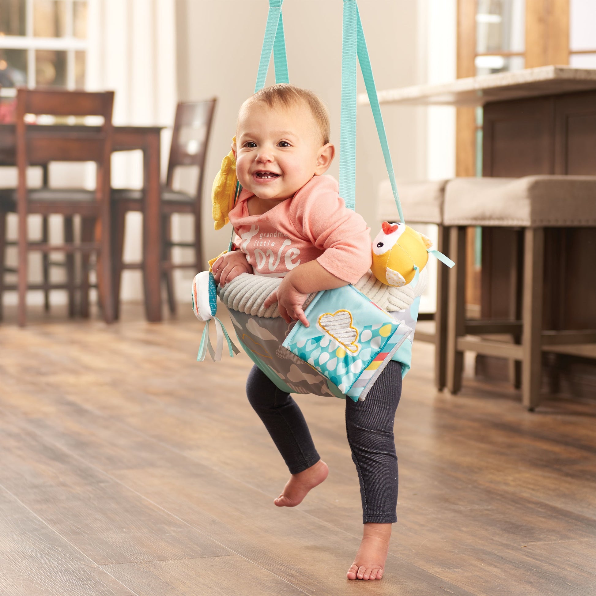 evenflo exersaucer doorway jumper star power Evenflo ExerSaucer Door Jumper – Swaddles Baby
