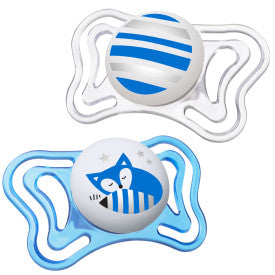 Chicco PhysioForma Light Day & Night Orthodontic Pacifier 6-16m 2pk