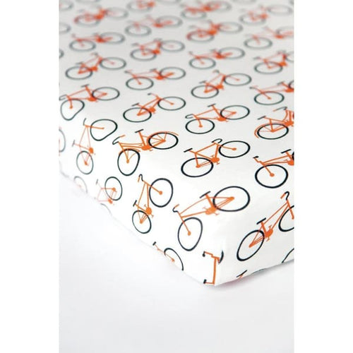 Bloom Alma Mini Fitted Sheets - Bicycle - Baby Nursery