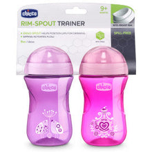 Load image into Gallery viewer, Chicco Rim Spout Trainer Cup 9oz, 9m+ (2pk)
