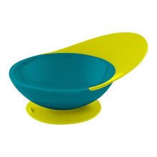 Load image into Gallery viewer, Catch Bowl With Spill Catcher - Teal/Yellow - Baby Feeding
