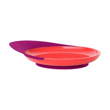 Load image into Gallery viewer, Catch Plate With Spill Catcher - Coral/Purple - Baby Feeding
