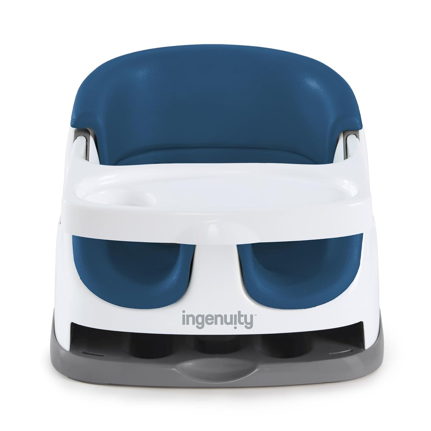 Ingenuity Baby Base 2-in-1 Booster Feeding and Floor Seat with Self-Storing Tray