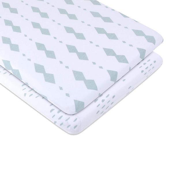 Ely's & Co. Cotton Bassinet Sheet - 2 Pack