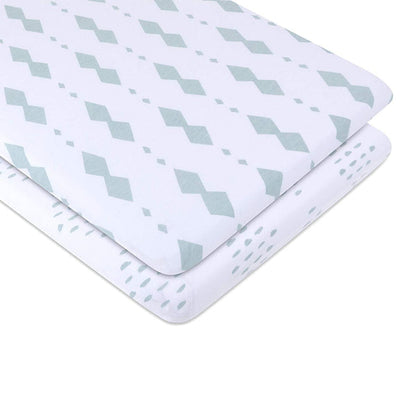Ely's & Co. Cotton Bassinet Sheet - 2 Pack