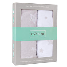 Load image into Gallery viewer, Ely&#39;s &amp; Co. Cotton Pack N Play/ Porta Crib Sheet - 2 Pack
