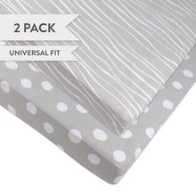 Load image into Gallery viewer, Ely&#39;s &amp; Co. Cotton Pack N Play/ Porta Crib Sheet - 2 Pack
