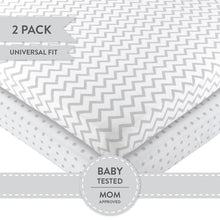 Load image into Gallery viewer, Ely&#39;s &amp; Co. Cotton Pack N Play/ Porta Crib Sheet - 2 Pack
