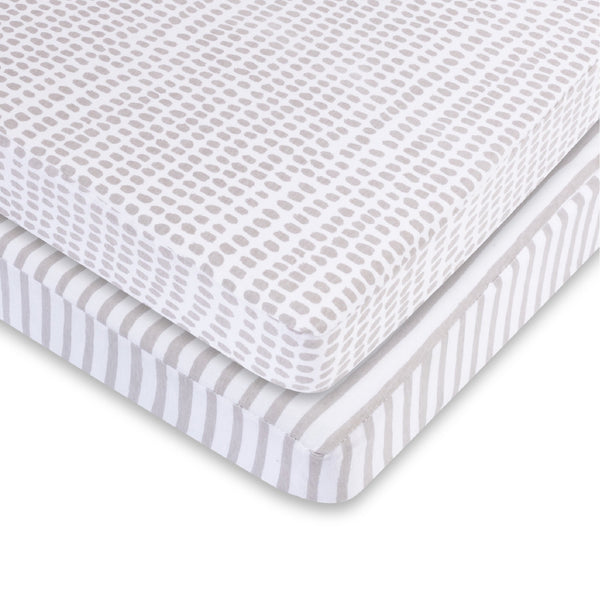 Ely's & Co. Waterproof Pack N Play/ Porta Crib Sheet - 2 Pack