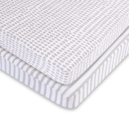 Ely's & Co. Waterproof Pack N Play/ Porta Crib Sheet - 2 Pack