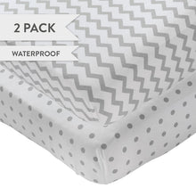 Load image into Gallery viewer, Ely&#39;s &amp; Co. Waterproof Crib Sheet - 2 Pack
