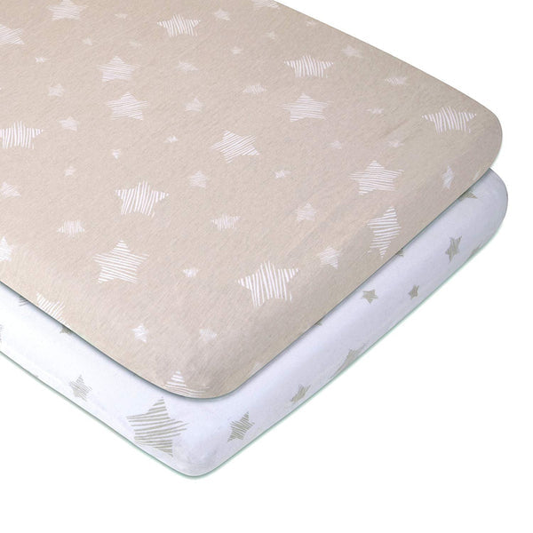 Ely's & Co. Cotton Bassinet Sheet - 2 Pack