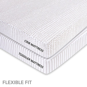 Ely's & Co. Waterproof Crib Sheet - 2 Pack
