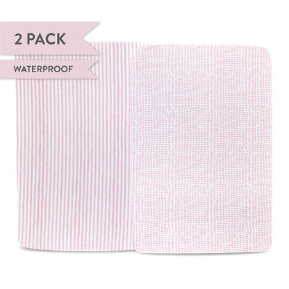 Ely's & Co. Waterproof Crib Sheet - 2 Pack