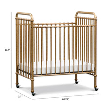 Load image into Gallery viewer, Million Dollar Baby Abigail 3-in-1 Convertible Mini Crib
