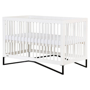 The  3-in-1 Convertible Crib has 3 mattress positions to grow with your baby. From Mega babies.
