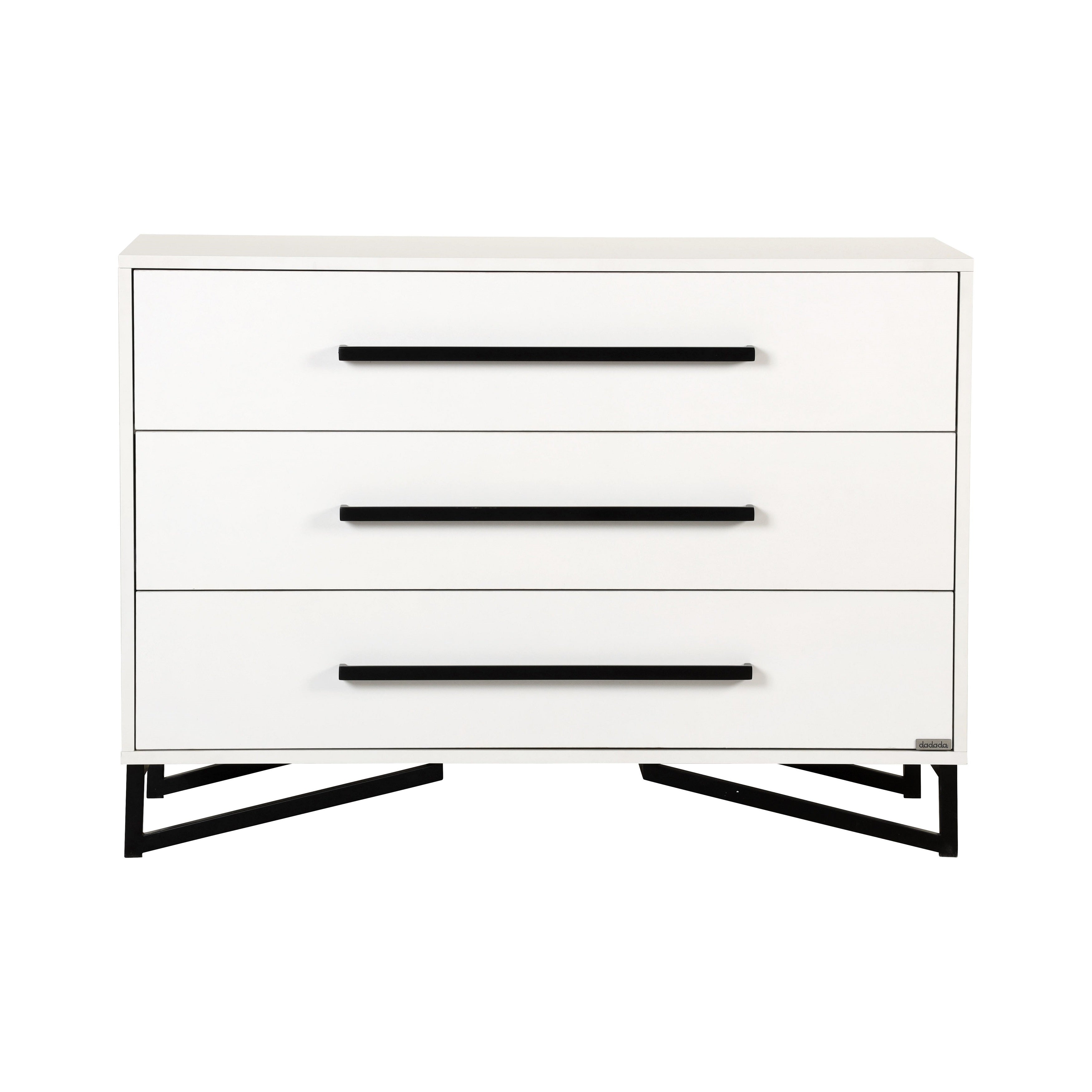 dadada Kenton 3 Drawer Dresser Swaddles Baby