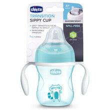 Load image into Gallery viewer, Chicco Silicone Spout Transition Sippy Cup 7oz  4m+
