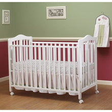 Load image into Gallery viewer, Lisa Full Size Folding Crib - White - Portable Folding Crib
