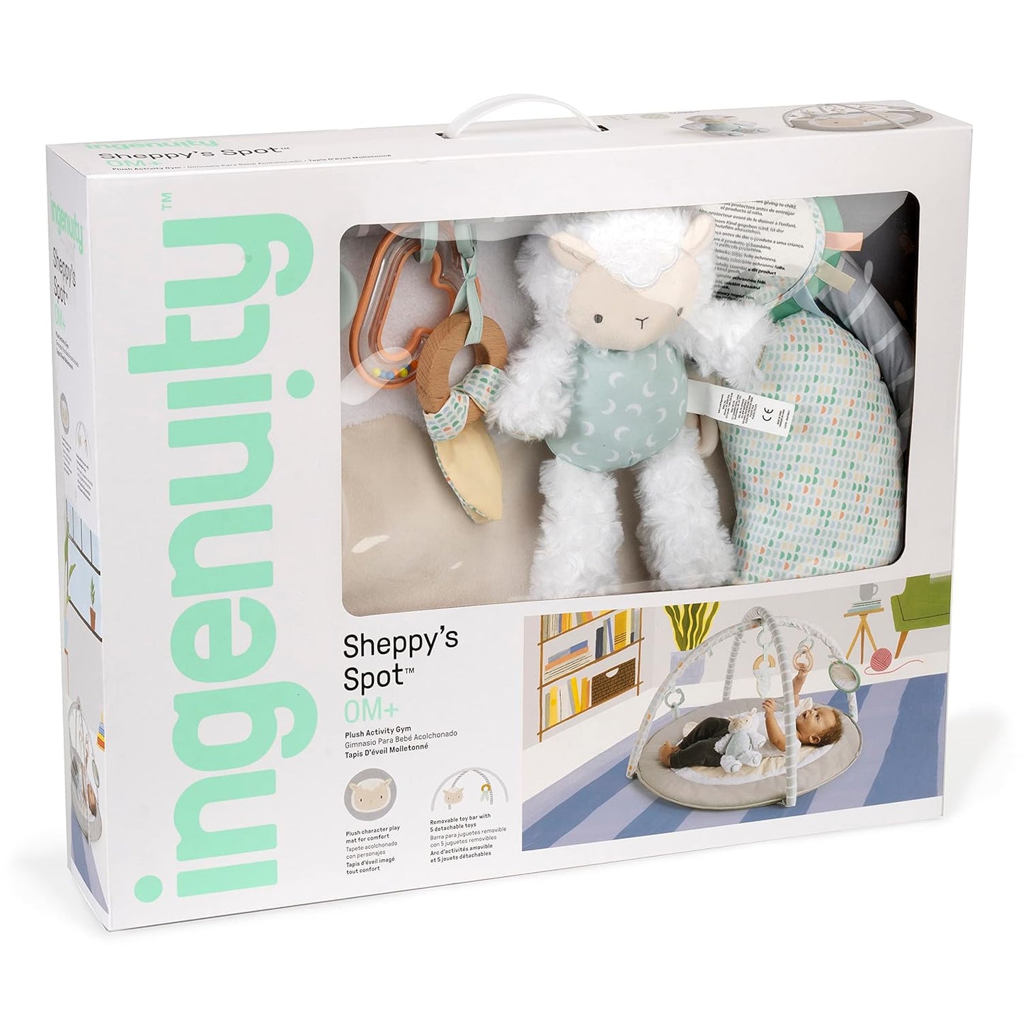 Ingenuity Sheppy's Spot Plush Activity Gym