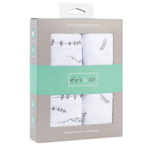 Ely's & Co. Cotton Cradle Sheet/ Changing Pad Cover - 2 Pack