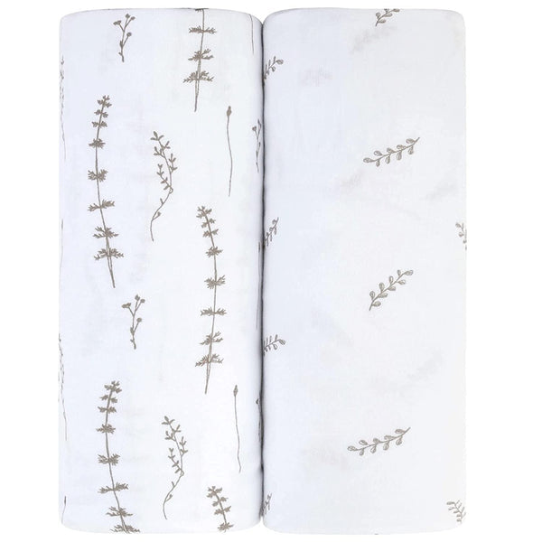 Ely's & Co. Cotton Cradle Sheet/ Changing Pad Cover - 2 Pack
