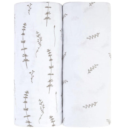 Ely's & Co. Cotton Cradle Sheet/ Changing Pad Cover - 2 Pack