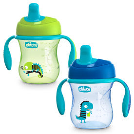Chicco Semi-soft Spout Trainer Sippy Cup 7oz  6m+ (2pk)