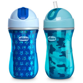 Chicco Insulated Flip-Top Straw Cup 9oz, 12m+ (2pk)