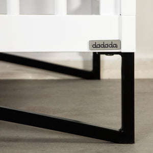 The Kenton Convertible Crib is designed from long-lasting material, made in Italy. Featured by Mega babies.