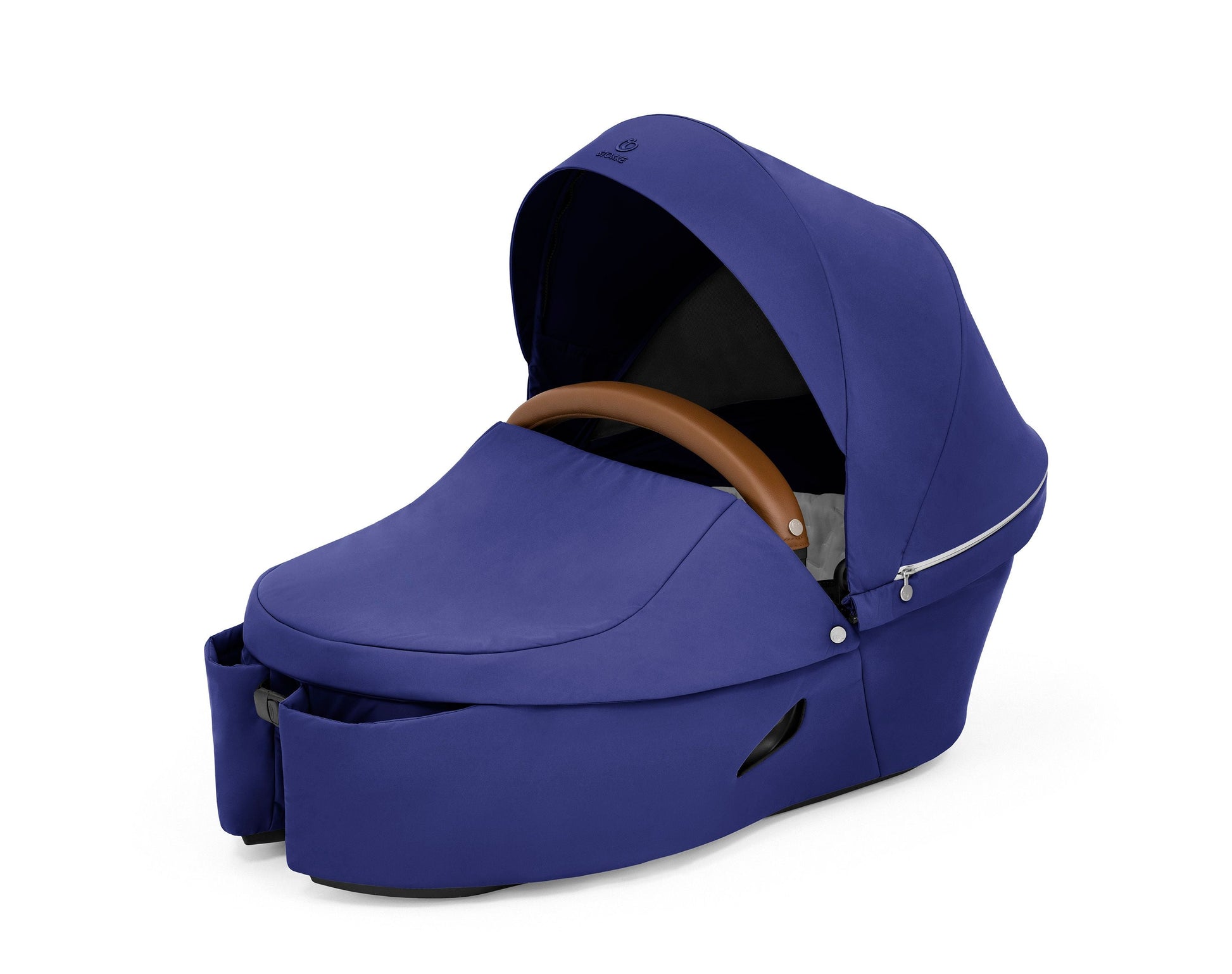 stokke xplory navy blue Stokke Xplory X Carry Cot – Swaddles Baby