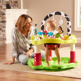 evenflo bouncer Evenflo Mega Playful Pastures Exersaucer DLX – Swaddles Baby