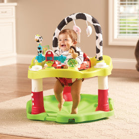 evenflo jungle saucer Evenflo Mega Playful Pastures Exersaucer DLX – Swaddles Baby