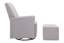 Load image into Gallery viewer, DaVinci Olive Glider and Ottoman In Grey Finish with Cream Piping - Mega Babies

