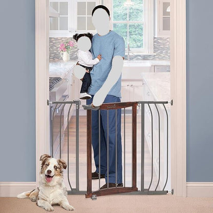 summer infant wood and metal walk thru gate Summer Infant Anywhere Decorative Walk-Thru Gate – Swaddles Baby