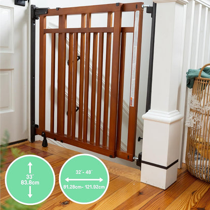 Summer Infant Wood Banister & Stair Safety Baby Gate – Swaddles Baby