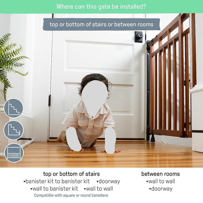 Summer Infant Wood Banister & Stair Safety Baby Gate