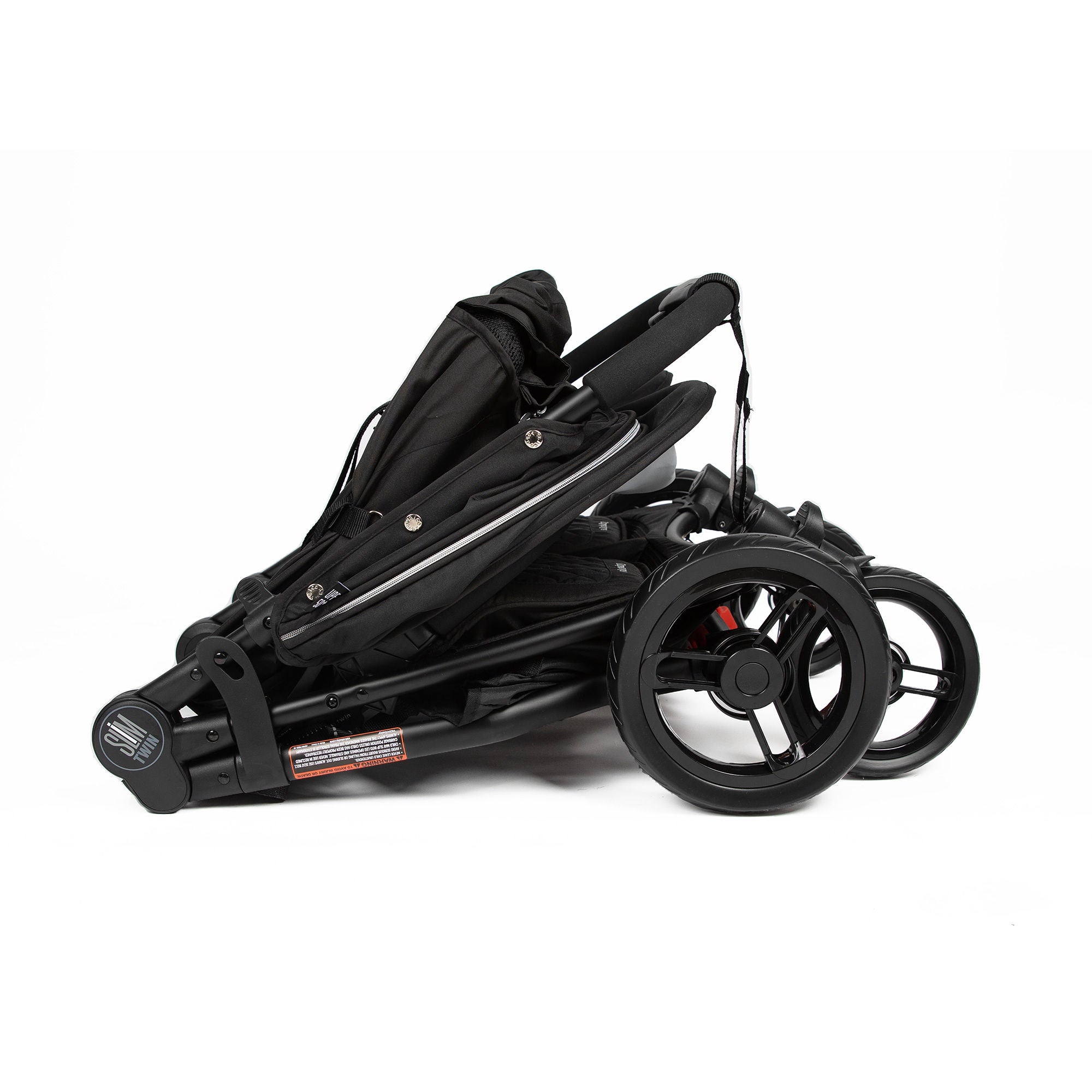 Valco Baby Slim Twin Double Stroller With Bumper Bar Swaddles Baby