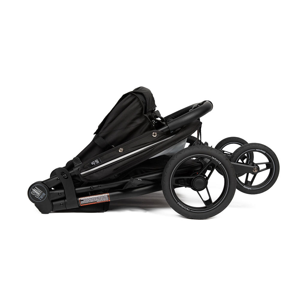 Valco Baby Slim Twin Double Stroller With Bumper Bar