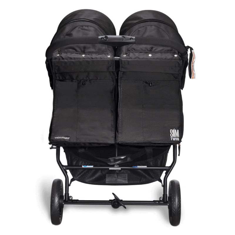 valco baby double stroller reviews Valco Baby Slim Twin Double Stroller, Licorice