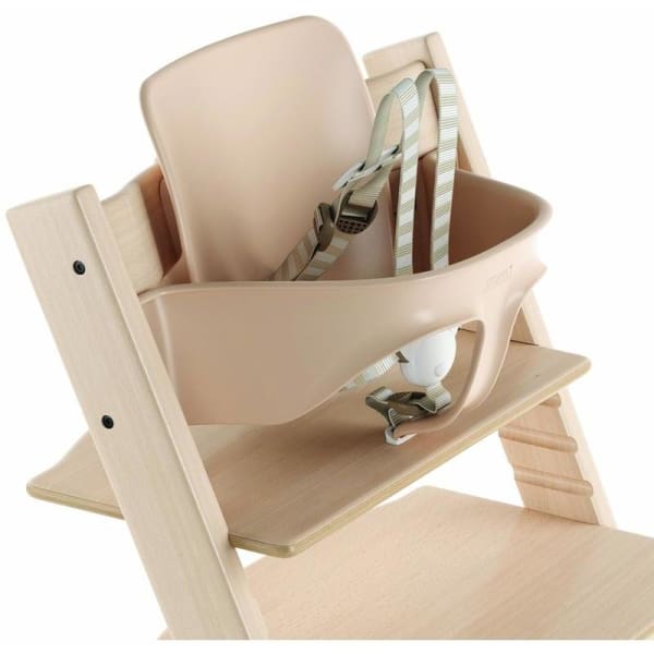 Tripp Trapp High Chair and Cushion with Stokke Tray -- Oak Natural