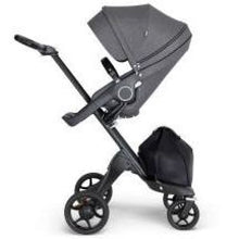 Load image into Gallery viewer, Stokke Xplory V6 Black Chassis &amp; Stroller Seat - Black Melange and Black Handle - Convertible Stroller
