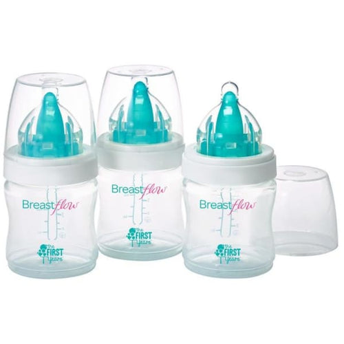 The First Years Breastflow Bisphenol-Free 5Oz. Bottle (3-Pack) - Baby Feeding