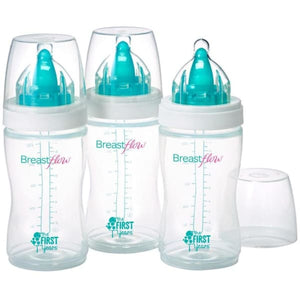 The First Years Breastflow Bisphenol-Free 9Oz. Bottle (3-Pack) - Baby Feeding