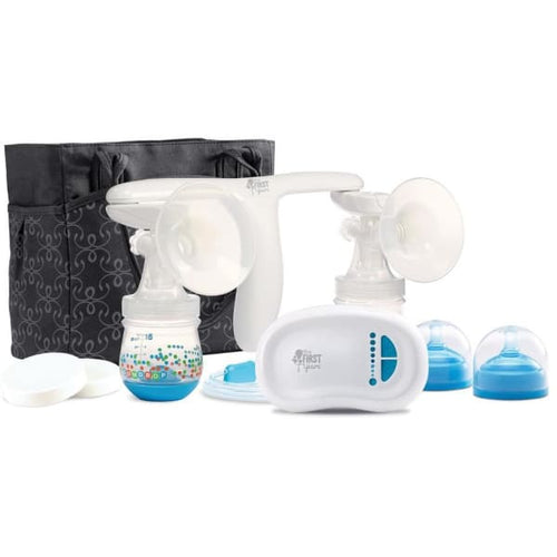 The First Years Quiet Expressions Breast Pump With Breastflow Bottle - Baby Feeding