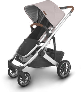 The UPPAbaby CRUZ V2 Stroller featured by  Mega Babies also comes in a dusty pink.