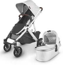 Load image into Gallery viewer, UPPAbaby Vista V2 2020 from Mega Babies also comes in a contemporary white marl silver shade.
